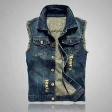 Herren jeansweste ärmellose gebraucht kaufen  Hamburg