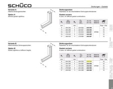 Schuco gasket corners d'occasion  Expédié en Belgium
