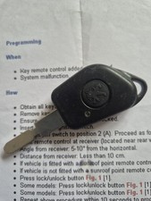 GENUÍNO PEUGEOT 406 ETC (TIPO IR&LED) 1 BOTÃO ALARME REMOTO CHAVEIRO SEM CORTES + CODIFICAÇÃO comprar usado  Enviando para Brazil