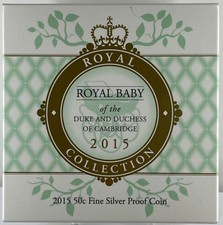 2015 Silver 50 Cent Proof Princess Charlotte comprar usado  Enviando para Brazil