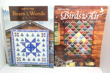 Bears in the Woods AND Birds in the Air Quilt In A Day SIGNED LOT Eleanor Burns comprar usado  Enviando para Brazil