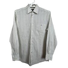 Camisa masculina manga longa xadrez tamanho 40 média com botões Lacoste França comprar usado  Enviando para Brazil