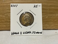 1757 george sixpence for sale  LONDON