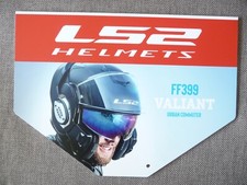 PLV plastique rigide LS2 Helmets Casque moto VALIANT + CHALLENGER Pub Lieu Vente comprar usado  Enviando para Brazil