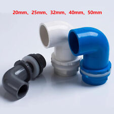 20/25/32/40/50mm U-PVC Elbow Fish Tank Inlet Outlet Water Pipe Fitting Connector, usado comprar usado  Enviando para Brazil