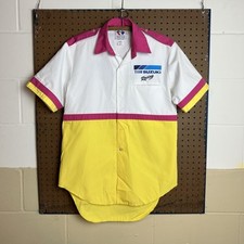 Usado, Camisa masculina vintage Suzuki média corrida de equipe anos 80 anos 90 EUA MX Moto Pit Crew comprar usado  Enviando para Brazil