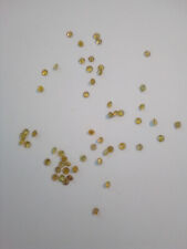 6 żółtego diamentu ok. 1,4 mm okrągły faset żółty okrągły diament, używany na sprzedaż  Wysyłka do Poland