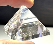 Usado, Pirâmide de quartzo transparente com arco-íris 27g comprar usado Usado, Pirâmide de quartzo transparente com arco-íris 27g comprar usado  Enviando para Brazil