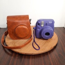 Câmera de Filme Instantânea Fujifilm Instax Mini 8 Roxa Uva com Estojo de Couro Vegano comprar usado  Enviando para Brazil