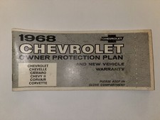 1968 chevrolet owner for sale  Worcester