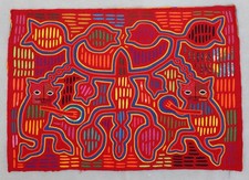 Arte popular têxtil vintage década de 1960 Cuna Mola do Panamá 19,5 x 13,5 comprar usado  Enviando para Brazil
