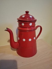 Cafetiere emaillee rouge d'occasion  Droué