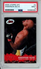 2009 eTopps UFC #4 Anderson Silva Rookie Refractor /999 PSA 9 Estado perfeito comprar usado  Enviando para Brazil
