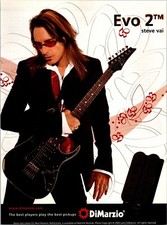 2005 • DiMarzio Evo 2 anúncio impresso • Steve Vai Vintage Y2K ADV-58 comprar usado  Enviando para Brazil