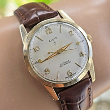 Vintage ELGIN relógio automático masculino Cal.761 27Jewels 10K RGP EUA 1950s comprar usado  Enviando para Brazil