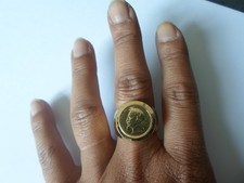 Bague plaqué chevalière d'occasion  Rioz