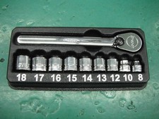 Conjunto de 10 peças catraca metálica encaixe perfil baixo 12 soquete quadrado comprar usado  Enviando para Brazil