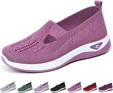 Sapatos casuais femininos, sapatos macios respiráveis tecidos, sapatos esportivos comprar usado  Enviando para Brazil