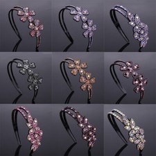 Diadema Accesorios Estrás Banda para el Cabello Flor Cristal Mujer Diadema Aro segunda mano  Embacar hacia Mexico