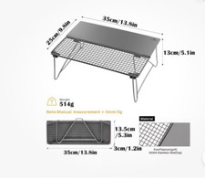 Mesa pequena dobrável de titânio para grelha COOK'N'ESCAPE, usado comprar usado  Enviando para Brazil