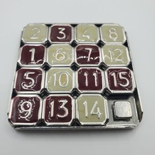 Fifteen puzzle metal for sale  Krum