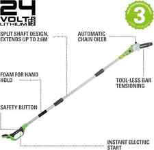 Greenworks cordless pole for sale  HYDE