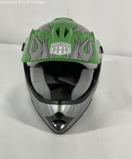 Capacete de motocicleta Hard Head Helmets HHH unissex verde estampa prata tom tamanho P comprar usado  Enviando para Brazil