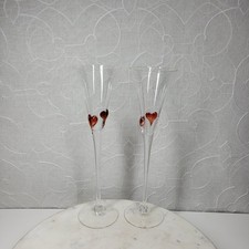 Heart champagne flutes for sale  Hudson