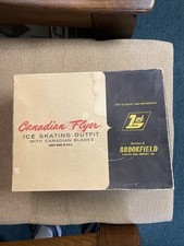 Patins de gelo femininos vintage canadense Flyer tamanho 9 com caixa original comprar usado  Enviando para Brazil