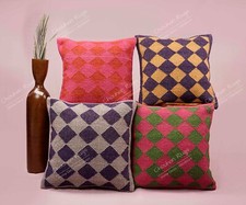 4 Conjuntos de Capa de Almofada Vintage Feita em Indiano Tecido à Mão Decoração para Casa Almofada Kilim comprar usado  Enviando para Brazil