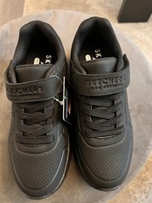 Kids black skechers for sale  LEEDS