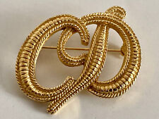 Vintage broche monogramme d'occasion  Louveciennes