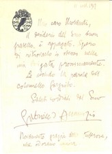 1927 gabriele annunzio usato  Milano