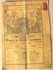 foglio congedo illimitato usato foglio congedo illimitato usato Este