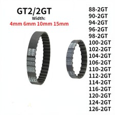 Correia dentada GT2 Power Drive correia 88 -126mm cintos de borracha fechados largura 4/6/10/15mm comprar usado  Enviando para Brazil