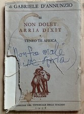Gabriele annunzio not usato  Italia