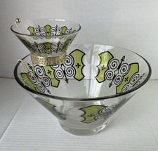 Conjunto de lascas e mergulhos de vidro transparente com suporte de filigrana tom dourado. comprar usado  Enviando para Brazil