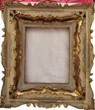 Antigo Vintage Sofisticado Quadro Profundo Gesso Visualização Dourada Tamanho 9X11,5 Polegadas comprar usado  Enviando para Brazil