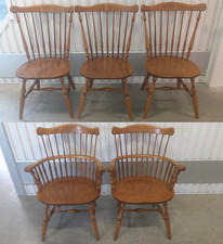 maple side back comb chair for sale  Hartford
