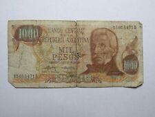 Papel moneda antigua argentina - #299 1973-76 1000 pesos d&L - bien circo. segunda mano  Embacar hacia Argentina