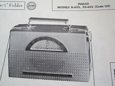 FOTOFATO DE RÁDIO PORTÁTIL PHILCO B-652 & 53-652 comprar usado  Enviando para Brazil