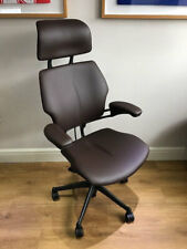 Chocolate leather humanscale for sale  LONDON