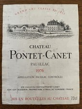 1976 château pontet d'occasion  Expédié en Belgium