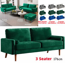 Seater velvet sofa for sale  CANNOCK