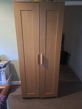 Wooden ikea wardrobe for sale  UK