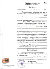 Standesamt geburtsurkunde mark gebraucht kaufen  Mühlhausen/Thüringen