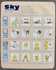 Safety card sky gebraucht kaufen  Düsseldorf
