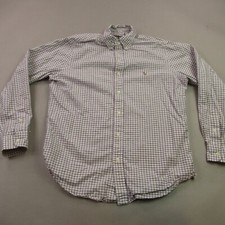Camisa Polo Ralph Lauren Masculina Ajuste Clássico Médio Manga Longa Botão Frontal Cheques comprar usado  Enviando para Brazil