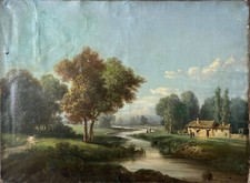 Hst painting pastoral d'occasion  Expédié en Belgium