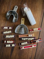 Lote de dentes odontológicos vintage curiosidade odentista curiosidade porcelana prótese peças arte comprar usado  Enviando para Brazil